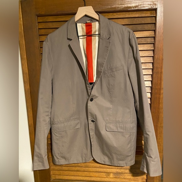 Burberry Brit Blazer, color Gray, 2 Pockets and Two-Button Closure at Front - Picture 4 of 4